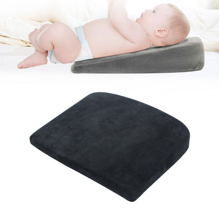 Memory Foam Infant Triangle Slope Cushion Pregnant Women Newborn Nursing Pillow, Colour: Crystal Soft Black-garmade.com