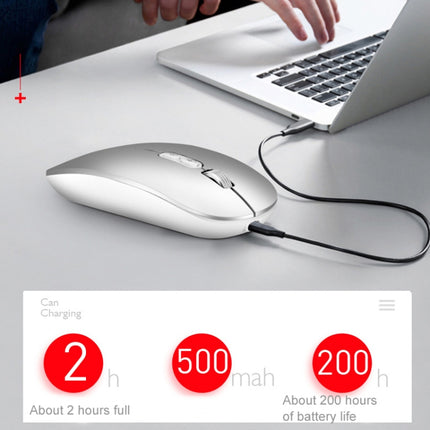 M103 1600DPI 5 Keys 2.4G Wireless Mouse Charging Ai Intelligent Voice Office Mouse, Support 28 Languages(Black)-garmade.com