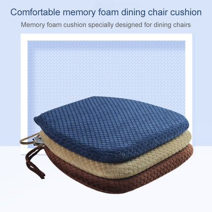 Memory Foam Thicken Stool Cushion Sofa Window Sill Bay Window Seat Cushion, Colour: Dot Paste (Navy Blue)-garmade.com