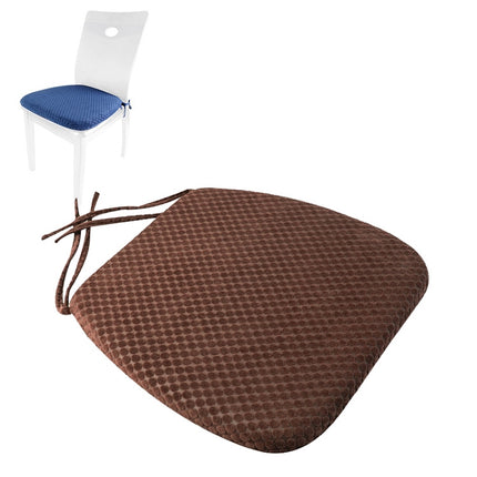 Memory Foam Thicken Stool Cushion Sofa Window Sill Bay Window Seat Cushion, Colour: Dot Bandage (Mocha)-garmade.com