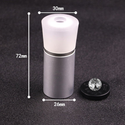 2 PCS Metal Cutting Mirror Jewelry Diamond Identification Tool 10 Times Magnifying Glass Diamond Instrument Diamond Ring Observer(Silver)-garmade.com