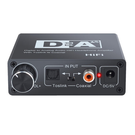 NK-C6 Optical Fiber To Analog Audio Converter Adjustable Volume Digital To Analog Decoder With USB Cable-garmade.com