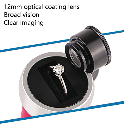 10x HD Optical Glass Lens Diamond GIA Waist Code Professional Jewelry Waist Edge Code Appraisal Magnifying Glass, Color Random Deilvery-garmade.com
