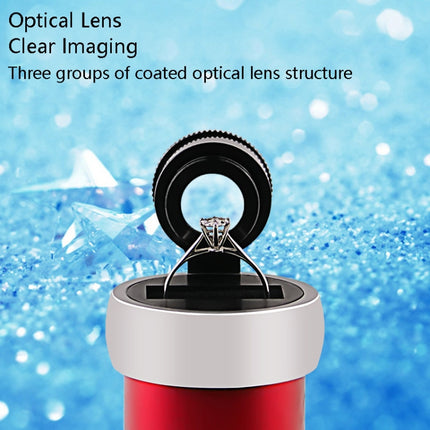 10x HD Optical Glass Lens Diamond GIA Waist Code Professional Jewelry Waist Edge Code Appraisal Magnifying Glass, Color Random Deilvery-garmade.com