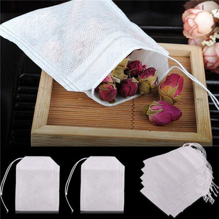 100 PCS Teabags Scented Tea Bags with Seal Filter Paper, Size: 5.5 x 7cm-garmade.com