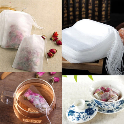 100 PCS Teabags Scented Tea Bags with Seal Filter Paper, Size: 5.5 x 7cm-garmade.com