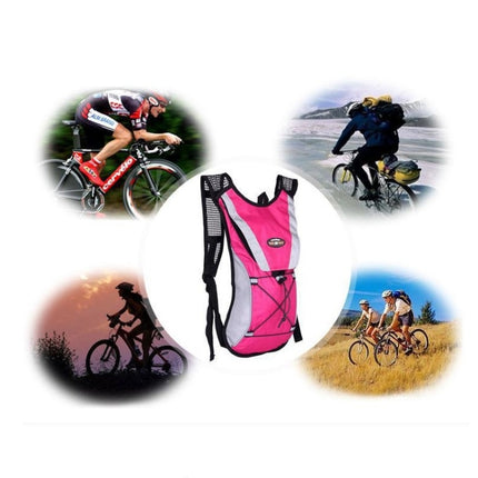Outdoor Sports Mountaineering Cycling Backpack Water Bottle Breathable Vest(Red)-garmade.com