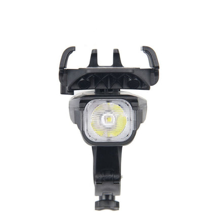500LM Bicycle Light Mobile Phone Holder Multi-Function Riding Front Light With Horn 4000 mAh (Black)-garmade.com