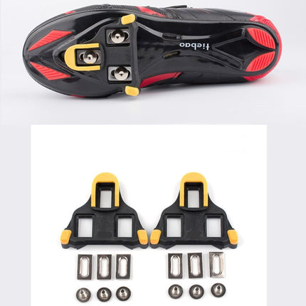 3 Set Bicycle Splint Set 6 Degrees Road Lock Plate Special For Road Bike Shoes(Yellow)-garmade.com