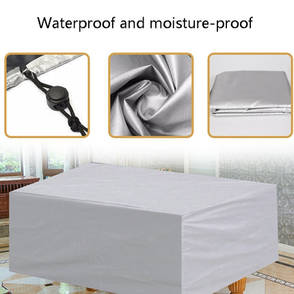 Billiard Table Dust Cover Billiard Protective Cover Water-Repellent Furniture Cover, Size: 225x116x82cm(Silver)-garmade.com