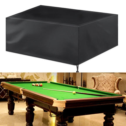 Billiard Table Dust Cover Billiard Protective Cover Water-Repellent Furniture Cover, Size: 260x135x82cm(Black)-garmade.com