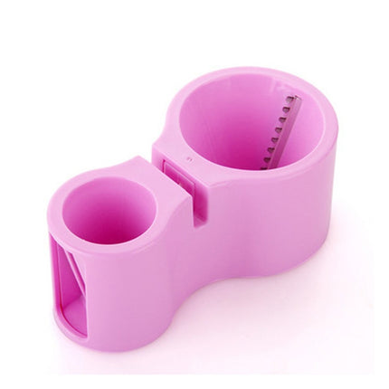 2 PCS Multifunctional Spiral Double-Headed Grater With Sharpener Kitchen Gadgets(Pink)-garmade.com