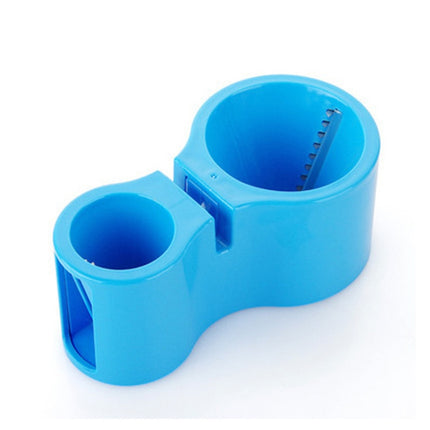 2 PCS Multifunctional Spiral Double-Headed Grater With Sharpener Kitchen Gadgets(Blue)-garmade.com