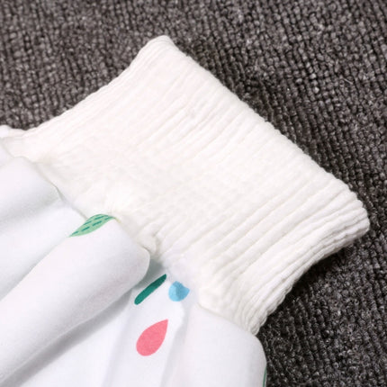 Baby Water-Proof And Leak-Proof Cloth Diapers Children Washable Cotton Cloth Bed-Wetting Skirt Pants, Colour: L(Gray Rabbit and Red Fox)-garmade.com