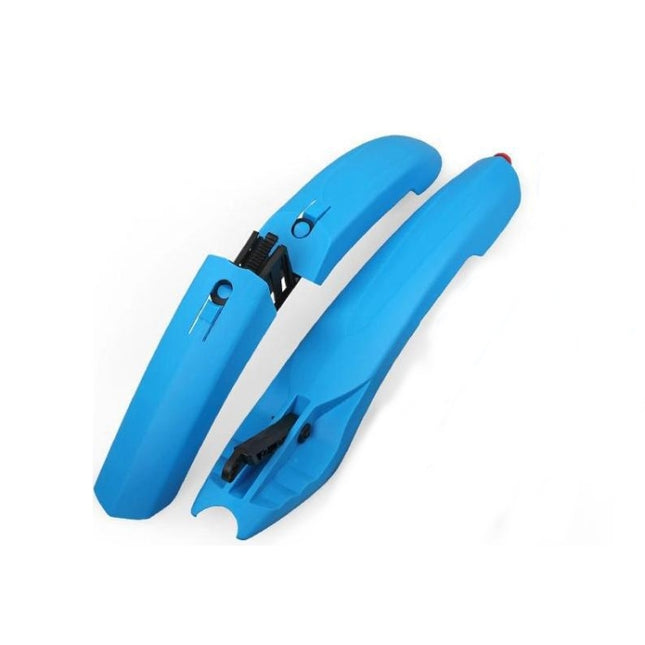 Bicycle Fender With LED Taillights Mountain Bike Fender Quick Release 26 Inch Riding Accessories(Blue)-garmade.com