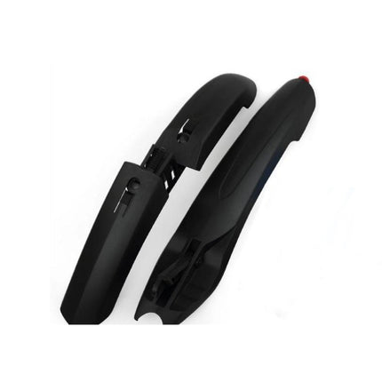 Bicycle Fender With LED Taillights Mountain Bike Fender Quick Release 26 Inch Riding Accessories(Black)-garmade.com