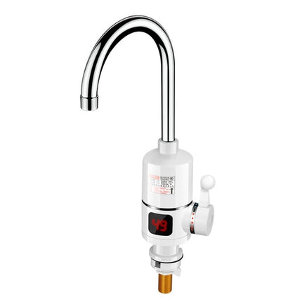 Digital Display Electric Heating Faucet Instant Hot Water Heater CN Plug Digital Display Elbow-garmade.com