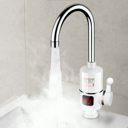 Digital Display Electric Heating Faucet Instant Hot Water Heater CN Plug Digital Display Elbow-garmade.com