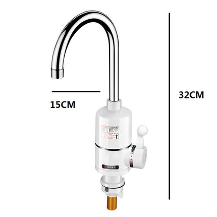 Digital Display Electric Heating Faucet Instant Hot Water Heater CN Plug Lamp Display Elbow-garmade.com