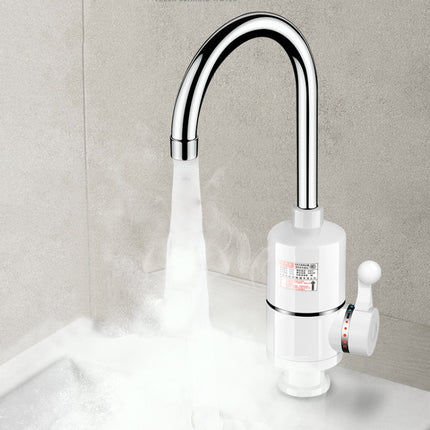 Digital Display Electric Heating Faucet Instant Hot Water Heater CN Plug Lamp Display Elbow-garmade.com