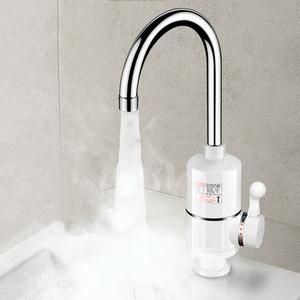 Digital Display Electric Heating Faucet Instant Hot Water Heater CN Plug Lamp Display Elbow With Leakage Protection-garmade.com