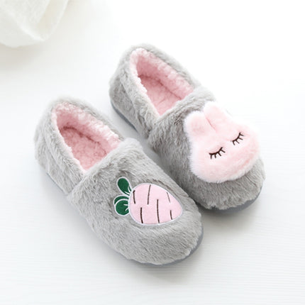 Autumn And Winter Bag Heel Soft Soled Cotton Slippers Warm Cotton Slippers Pregnant Women Postpartum Indoor Thick-Soled Home Shoes Confinement Shoes, Size: 35-36(Gray)-garmade.com