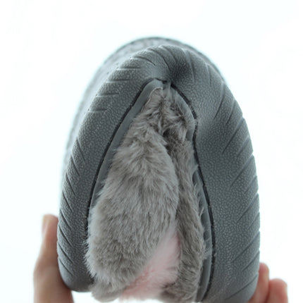 Autumn And Winter Bag Heel Soft Soled Cotton Slippers Warm Cotton Slippers Pregnant Women Postpartum Indoor Thick-Soled Home Shoes Confinement Shoes, Size: 35-36(Gray)-garmade.com