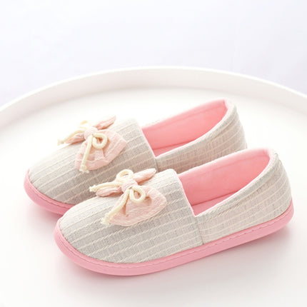 Autumn And Winter Non-Slip Confinement Shoes Pregnant Women Postpartum Home Cotton Slippers, Size: 37-38(Gray)-garmade.com