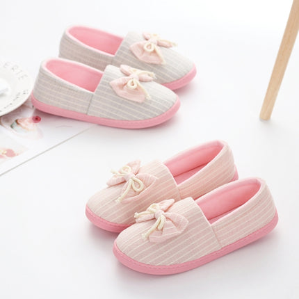 Autumn And Winter Non-Slip Confinement Shoes Pregnant Women Postpartum Home Cotton Slippers, Size: 39-40(Pink)-garmade.com