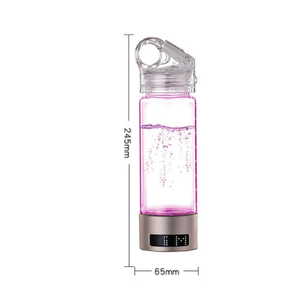 Hydrogen-Rich Water Cup Hydrogen Absorption Glass Cup with LED Light(English Version)-garmade.com