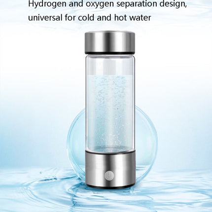 Portable Electrolyzed Water Cups Hydrogen-Rich Water Cups, Capacity: 420ml(Silver)-garmade.com