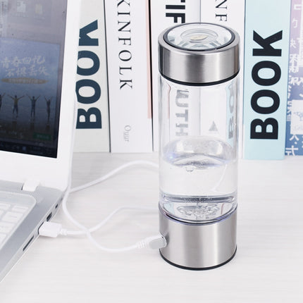 Portable Electrolyzed Water Cups Hydrogen-Rich Water Cups, Capacity: 420ml(Silver)-garmade.com