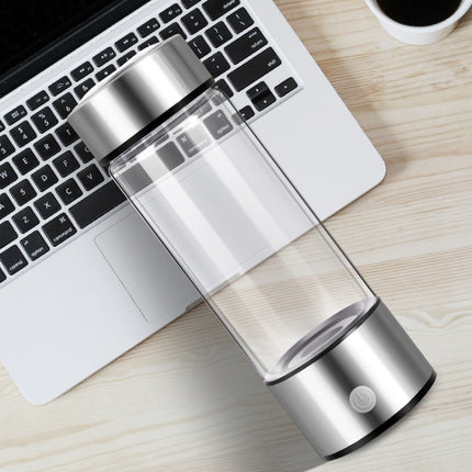 Portable Electrolyzed Water Cups Hydrogen-Rich Water Cups, Capacity: 420ml(Silver)-garmade.com