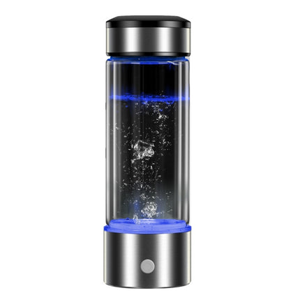 Portable Health Hydrogen-Rich Water Cup High-Concentration Negative Ion Electrolysis Generator, Capacity: 450ml(Black)-garmade.com