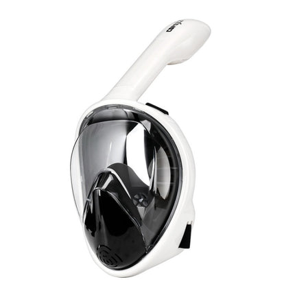 COPOZZ Snorkeling Mask Full Dry Snorkel Swimming Equipment, Size: S(Black White)-garmade.com