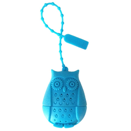 2PCS Creative Cute Owl Tea Strainer Tea Bags Food Grade Silicone Tea Infuser Filter(Blue)-garmade.com