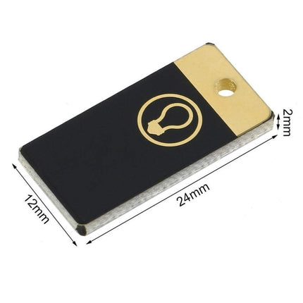 10 PCS Mini Pocket Card USB Power Keychain LED Night Light(Black)-garmade.com