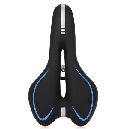 Silicone Bicycle Seat Mountain Bike Saddle Seat Cushion Comfortable Bicycle Accessories Equipment(Blue)-garmade.com
