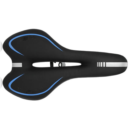 Silicone Bicycle Seat Mountain Bike Saddle Seat Cushion Comfortable Bicycle Accessories Equipment(Blue)-garmade.com