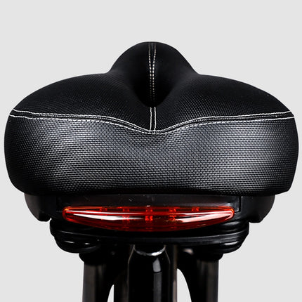Bicycle Seat With Taillights With Light Mountain Bike Bicycle Saddle Seat Cushion(Black)-garmade.com