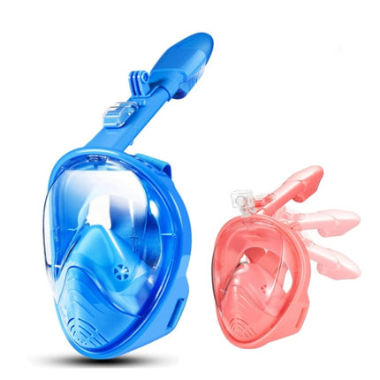 Children Diving Mask Full Dry Anti-Fog Mask for Snorkeling, Size: XS(Blue)-garmade.com