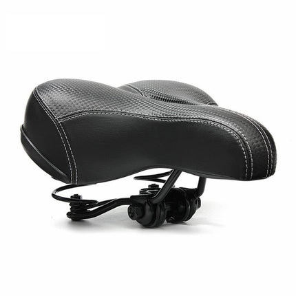 Mountain Bike Seat Comfortable Bike Seat Thick Soft Elastic Sponge(Black)-garmade.com