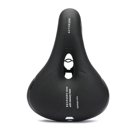 Bicycle Seat Saddle Mountain Bike Seat Comfortable Thick Memory Foam(Black)-garmade.com