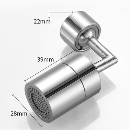 720-Degree Universal Rotating Faucet Anti-Splash Spout Filter Dual-Function Faucet, Specification: Two Sections-garmade.com