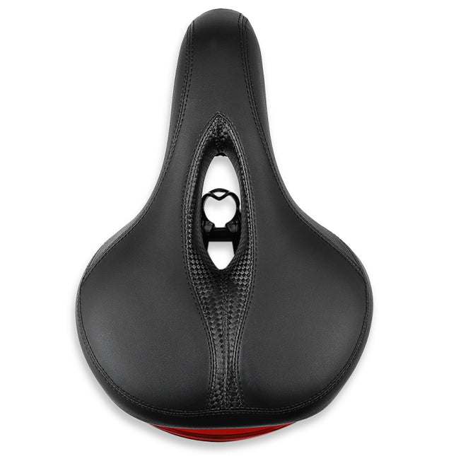 Bicycle Cushion With Lamp Bicycle Saddle Mountain Bike Saddle(Black)-garmade.com