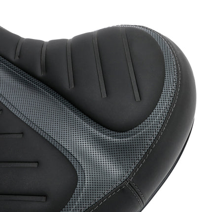 Bicycle Seat Cushion Shock-Absorbing Stripe Bicycle Saddle Sports Seat Package Bicycle Accessories(Black)-garmade.com