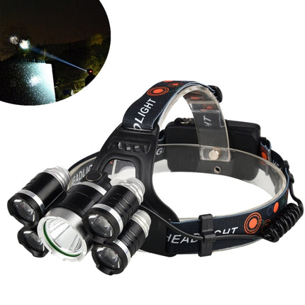 Outdoor Glare Rechargeable LED Headlight High Power Outdoor Lighting Fishing Light, Colour: Zoom (No Battery, No Charger)-garmade.com