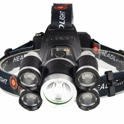 Outdoor Glare Rechargeable LED Headlight High Power Outdoor Lighting Fishing Light, Colour: Zoom (No Battery, No Charger)-garmade.com