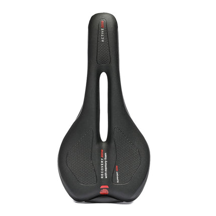 Bicycle Seat Mountain Bike Road Bike Hollow Breathable Comfortable Saddle Seat(Red)-garmade.com
