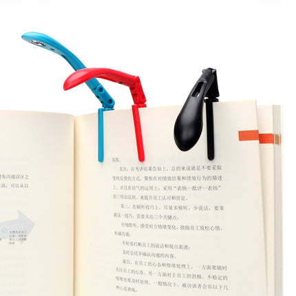 5 PCS Mini Eye-protection Clip-on Book Lights Folding LED Night Lamp(Black)-garmade.com